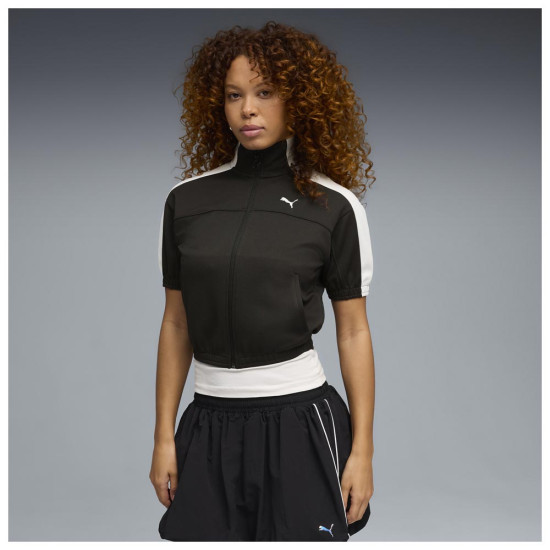 Puma Γυναικεία ζακέτα T7 Short Sleeve Full-Zip Track Top